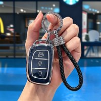 Auto TPU Shell Fob Car Key Case Cover For Hyundai Tucson Sonata Fe Creta ix25 ix35 ix45 Solaris Elantra Accent i10 i20 i30 i40