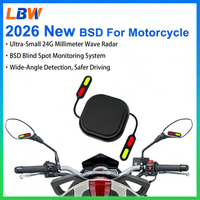 24GHz Motorcycle Radar BSD01 Speed โโRadar Detector Waterproof LED Motorcycle Safety Accessory