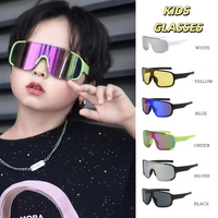 Kids Goggles Fashion Large Frame Outdoor Sports Goggles Windproof Sunglasses UV400 Sand Resistant Children Riding Eyeglasses