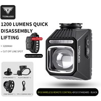 TOSUOD Bike Front Light IPX6 Waterproof 1200lm Rechargeable Bicycle Headlight Cycling Accessories