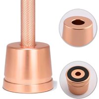 Meatl Razor Base Made of Aluminum Alloy Compatible with Most Old-Fashioned Razors Non-Slip Bottom Aperture