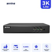 ANNKE 3K Lite CCTV DVR 8CH 16CH H.265 5-in-1 TVI AHD CVI CVBS IP Security Recorder Human Vehicle Detection Mobile Remote View