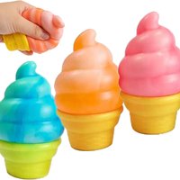 NEW Colorful Ice Cream Shaped Nice Cream Cone Sensory Stress Reliever Fidget Toy for Anxiety Focus Adults & Kid Toy Gift