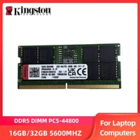 Kingston Laptop RAM DDR5 16GB 32GB 5600MHz 262Pin 1.1V SODIMM PC5-44800 Non-ECC Unbuffered DDR5 Notebook RAM