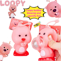 loopy Pinch FunNew Creative Cartoon Cute Fashionable Personalized Simple High-Value Portable Rebound Stress Relief Toy Pendant