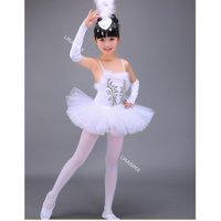 White Ballet Tutu Skirt Ballet Dress Children's Swan Lake Costume Kids Belly Dance Clothing Stage Professional