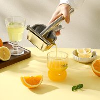 Manueller Edelstahl-Entsafter für Orangen, Zitronen und Granatäpfel, Fruchtpresse für die Küche