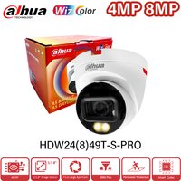 Dahua 4MP 8MP Wizcolor caméra IP 4K HD Vision nocturne lumineux comme jour intégré micro 4K détection intelligente HDW2449T-S-PRO -HDW2849T-S-PRO