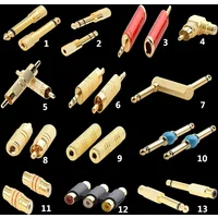 1/2/5/10pcs NEW Audio Earphone Headphone Splitter Adapter 3.5mm To 2 Earbuds Stereo Headse 6.35MM TO Rca Male To Female 6.5