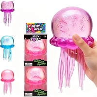New Trending Jellyfish & Cube Squish Toy, Soft Jelly Squeeze Stress Relief Fidget Toy, Sensory for Kids & Adults