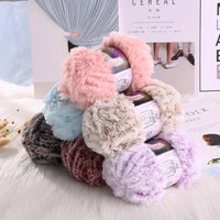50g 30 Meters Super Soft Fur Yarn Chunky Fluffy Faux Fur Yarn Eyelash Yarn for Crochet Knit Clothes Knitting Project
