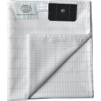 Drap de lit conducteur MAXSHARER 180*200cm en fibre d'argent, drap plat en coton biologique pour une meilleure nuit de sommeil