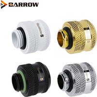 Barrow G1/4" OD12mm/14mm/16mm Hard Tube Hand Compression Fittings Connector,Black,Silver,White ,Gold,Seller Highly Recommend