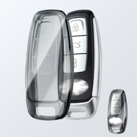 For Audi Q8 RSQ8 A6 C8 S6 RS6 A7 S7 RS7 A3 8Y A8 D5 4N RS E-tron GT Q4 Q7 4M Transparent TPU Car Remote Key Case Cover Fob Shell
