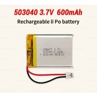 3.7V 600mAh LIPO Batteries 503040 053040 Li-Ion Polymer Lithium Battery for Speaker Radio VCR LED Light GPS Rechargeable Cells