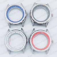 Neiton 40mm Sapphire Glass For Men Watch Case Fit NH35 NH36 NH34 Movement Waterproof Stainless Steel Watch Accessories