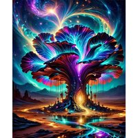 500/1000/1200/2000 PCS Jigsaw Puzzles Magic Trees Landscapes Family Activity Games for Gameroom Bedroom Gifts Home Decor