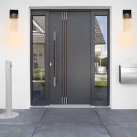 Secure Entrance Doors Exterior Aluminum Door Entry Door for Home Front Door Custom Security Door Emergency Gate