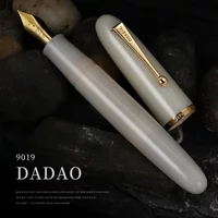【Jinhao 9019 Fountain Pen】#8 Heartbeat F Nib with Large Converter Smooth Writing Ink Pen for School Office Gift Stationery