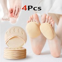4Pcs Fabric Forefoot Pads for Woman High Heels Insert Non-slip Shock-absorbing Metatarsal Foot Pads for Pain Relief Insoles