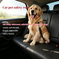 Adjustable dog seat belts for cars, heavy-duty nylon dog seat belts for driving SUV、 Pet seat belts in trucks and station wagons