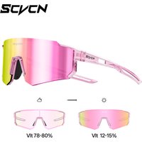 AliExpress SCVCN Pink Photochromic Hiking Eyewear Women Sports Sunglasses Cycling Glasses for Men Street Shades UV400 Bike Golf Baseball