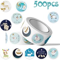 500pcs Eid Al-Adha Sheep Roll Stickers Decals For Laptop Scrapbook Luggage Letter DIY Graffiti Aesthetic Stickers Festival Gifts