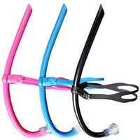 Silicone Front Swimmer Snorkel for Diving Training Swim Snorkel Swimming Front-breathing Tube Adults Snorkel Diving Tube image 4
