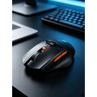 Tri-Mode Wireless Mouse Bluetooth 2.4G Rechargeable RGB Office Mouse with LED Display for Laptop PC