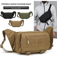 AliExpress NONE Men's Tactical Fanny Pack Nylon Waist Bag Large Capacity Waterproof Hiking Sports Crossbody Shoulder Bag for Cycling Travel