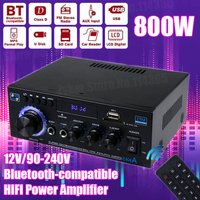 AK45/AK35 800W Domowy wzmacniacz mocy 2-kanałowy Bluetooth 5.0 Mini Hifi Cyfrowy wzmacniacz dźwięku stereo Obsługa FM USB SD Wejście mikrofonowe