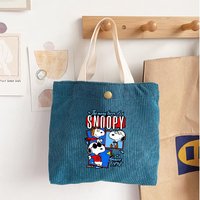 Snoopys Cute Handbags Cartoon Anime Pattern Print Shoulder Bag Women Men Portable Handbag Unisex Crossbody Bag Birthday Gifts