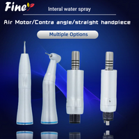1PC Dental Low Speed Piece Inner Water Spray Contra Angle Straight Piece 2 4 Hole Air Motor Dental Low Speed Handpiece Dentistry