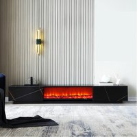 European Background Tv Cabinet Simulated Flame Electric Fireplace Tv Cabinet Luxury Designer Mueble De Tv Furniture For Home