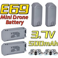 Original 3.7V 500mAh E69 Mini Drone Battery for E69 Mini Brushless Photography Remote Control Aircraft Backup Battery