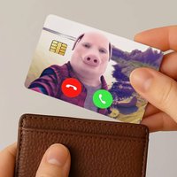 John Pork Is Calling Card Stickers Suitable For Bank And Credit Cards Durable Can Be Used As Decorations And Gifts