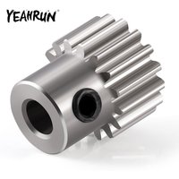 YEAHRUN Stainless Steel 48P 0.5M 3.17mm 16T Pinion Motor Gear for Axial SCX10 1/10 RC Model Car Parts