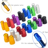 4pcs Aluminum Alloy Bicycle Tire AV FV Valve Caps MTB Mountain Road Bike Covered Protector Dustproof Fit Presta Schrader Valve