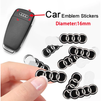 2/5/10pcs Car Remote Key Sticker Emblem Logo For Audi A3 A4 A5 A6 A1 A2 A7 A8 Q1 Q2 Q3 Q4 Q5 Q6 Q7 Q8 TT S3 S4 S5 S6 S7 RS3 RS7
