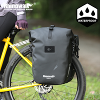 Rhinowalk Bike Pannier Bag Waterproof Dry Quick Release Cycling Rack Side Bag Suit For 10-18MM Rack Bike Accessory 1 Or 2 Piece