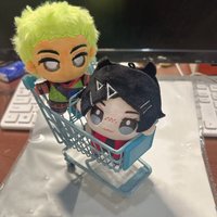 Lovely 10cm Anime Game VALORANT Clove Green Hair Gekko Plush Toys Cute Cartoon Keychain Backpack Bag Pendant Funny Plushie Doll