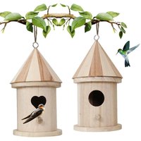 Children's DIY Bird House Bird Nest Outdoor Hanging Bird Feeder Kids Crafts For Outdoors Garden Home Decoration