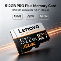 Karta pamięci SD Lenovo, 1 TB, szybka karta flash, karta Micro SD do nagrywania wideo w jakości 4K Full HD, 128 GB, 256 GB, 512 GB, do aparatów fotograficznych Xiaomi i komputerów.