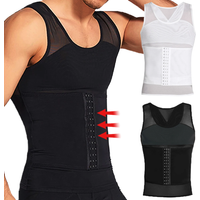 Men's Body Shaper Compression Vest Abdomen Shapewear Tummy Slimming Sheath Belly Trimmer Shapers Corset Waist Trainer Tops