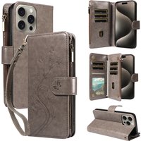 Embossed Zipper Leather Case for Samsung GalaxyS25Ultra S24 S23 S22 S21 S20 S10 S9 S8 Plus FE M33 NOTE10 Series Wallet Cover