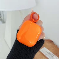 For AirPods Pro 3 Air Pods 4 2 1 Fluorescent Candy Color Earphone Cover Crystal Clear Soft TPU Transparent Protective Case
