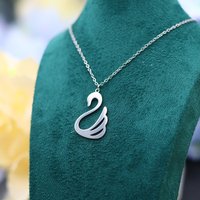 Kinitial Korea Temperament Cute Swan Literary Short Clavicle Chain Temperament Trendy Female Necklace Jewelry