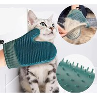 1 Pcs Efficient Double Sided Pet Grooming Glove Cat Dog Hair Remover Massage Brush