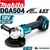 Akku-Winkelschleifer DGA504 Makita 18V Bürstenlos zum Schneiden, Schleifen und Polieren, 18V LXT Akku-Plattform mit Werkzeug, 6,0Ah Akku-Optionen, DC18RC Fast