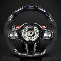Carbon Fiber Black LED Steering Wheel Fit For BMW CS G01 G02 G05 G31 G32 G82 G42 G14 G20 G21 G80 G81 G22 G23 G26 G30 G15 G32 G87